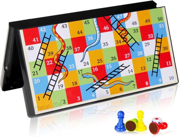 Snakes and Ladders Board Games with Folding Board